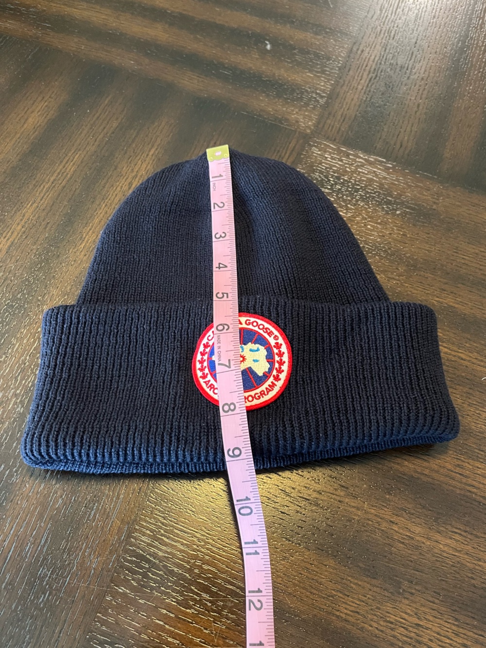 Canada Goose Arctic Toque Wool Beanie Navy Blue - Picture 9 of 10